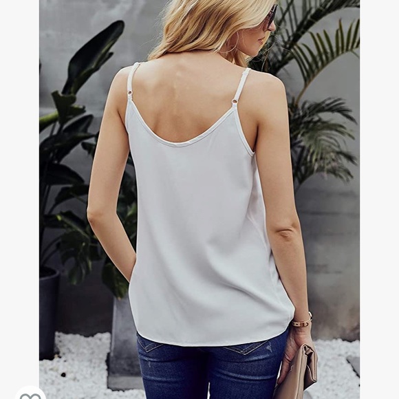 BUTTON DOWN STRAPPY CAMI TANK TOP NWOT - Picture 4 of 13